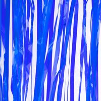 Folie deurgordijn blauw transparant 200 x 100 cm - Feestdeurgordijnen - thumbnail