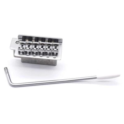 AxLabs KD2BG1001SC 6-Schroefs Strat Tremolo met Block Saddles (incl. Tremolo-arm) - Satin Chrome