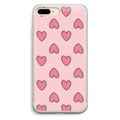 Ondersteboven verliefd: iPhone 7 Plus Transparant Hoesje