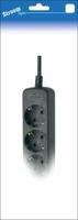 TCD RA 6-voudig 1,5m snoer zwart - 6672630
