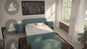 Elektrische boxspring 160 x 220 cm- stofkleur 7017