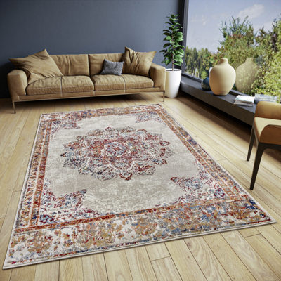 Vloerkleed Maderno Creme 57x90 Cm Laagpolig Home Collectie - Dekbed-Discounter.nl