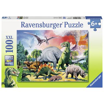 Ravensburger puzzel Tussen de dino's - 100 stukjes