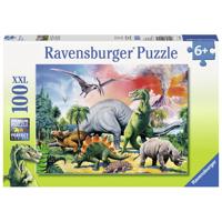 Ravensburger puzzel Tussen de dino's - 100 stukjes