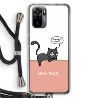 GSM poes: Xiaomi Redmi Note 10 Pro Transparant Hoesje met koord