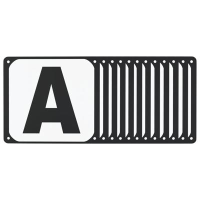 Dressuurletters 12 st staal