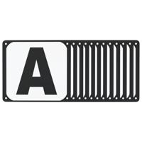Dressuurletters 12 st staal