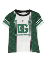 Dolce & Gabbana Kids t-shirt en coton à logo imprimé - Vert