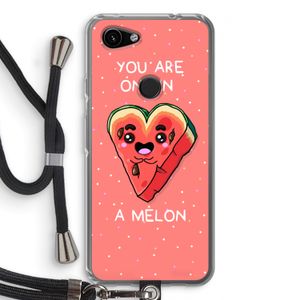 One In A Melon: Pixel 3a Transparant Hoesje met koord