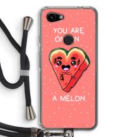 One In A Melon: Pixel 3a Transparant Hoesje met koord One In A Melon: Pixel 3a Transparant Hoesje met koord