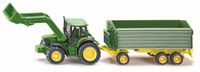 Siku 1843 John Deere met voorlader en trailer 1:87 - thumbnail