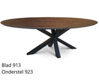 Eetkamer tafel no. 913/923 ovaal