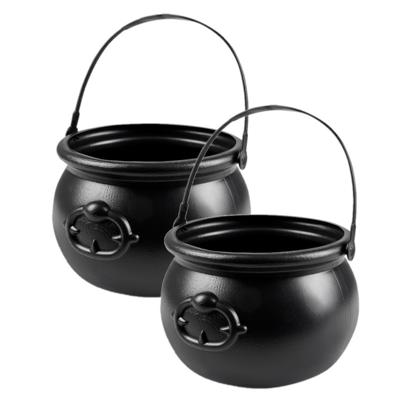 Heksenketel - 2x - kookpot - 18 x 14 cm - halloween - verkleden - decoratie
