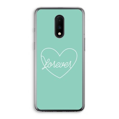 Forever heart pastel: OnePlus 7 Transparant Hoesje