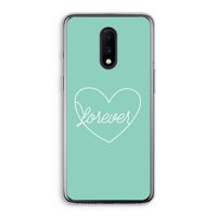 Forever heart pastel: OnePlus 7 Transparant Hoesje