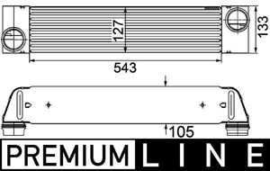 Intercooler, inlaatluchtkoeler CI193000P