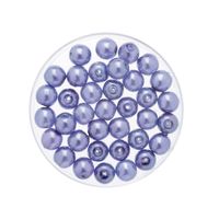 50x stuks sieraden maken Boheemse glaskralen in het transparant lila paars van 6 mm - thumbnail