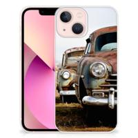 iPhone 13 mini | Siliconen hoesje | met foto Vintage Auto