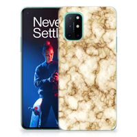 OnePlus 8T TPU Siliconen Hoesje Marmer Goud