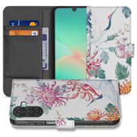 Samsung Galaxy A17 | Bookcase | Hoesje Met Pasjes Bird Flowers Print