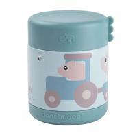 Done By Deer geïsoleerde voedselbakje tiny farm - blauw