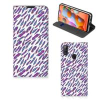 Samsung Galaxy M11 | A11 | Hoesje met Magneet | Feathers Color
