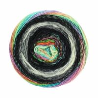 Gomitolo Finito 555 Kleur: Zwart-Antraciet-Naturel-Blauw-Groen-Geel-Rood - thumbnail