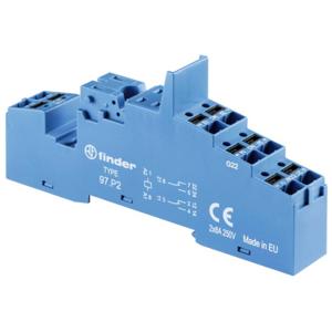 Finder 97.P2 Relaissocket Geschikt voor serie: Finder serie 46, Finder serie 99, Finder serie 86 Finder 46.52, Finder 99.02, Finder 86.30.0.024.0000 Tray 1