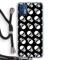 Musketon Skulls: Motorola Moto G9 Plus Transparant Hoesje met koord - thumbnail