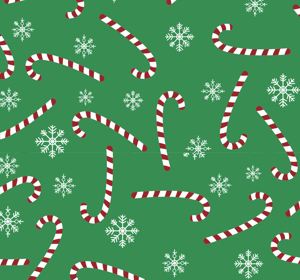 Slaapkamer behang Snoep kerst