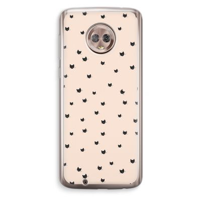 Kleine kattenkopjes: Motorola Moto G6 Transparant Hoesje