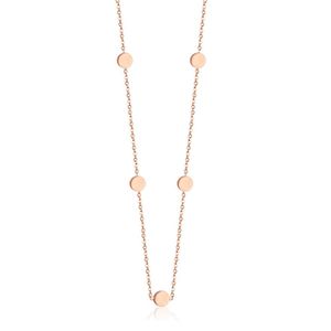 Cilla Jewels dames ketting Edelstaal Verguld Rose Muntjes