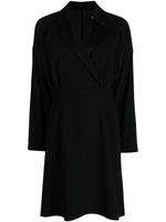 Paule Ka robe sans manches à revers crantés - Noir