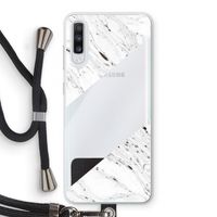 Biggest stripe: Samsung Galaxy A70 Transparant Hoesje met koord