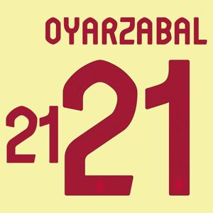 Oyarzabal 21 (Officiële Spanje Away Bedrukking 2024-2025)