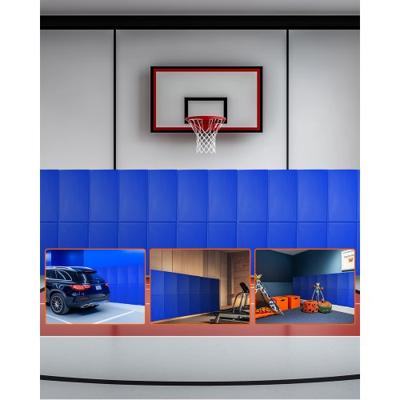 VEVOR Gym Wall Padding Waterdichte Basketbalmat 180x60x5cm Muurmat Blauw
