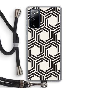 Geometrisch patroon: Samsung Galaxy S20 FE / S20 FE 5G Transparant Hoesje met koord