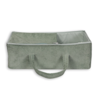 Luxe Poppenreiswieg - Corduroy Mint - 40 cm