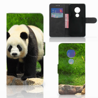 Motorola Moto G7 Play Telefoonhoesje met Pasjes Panda