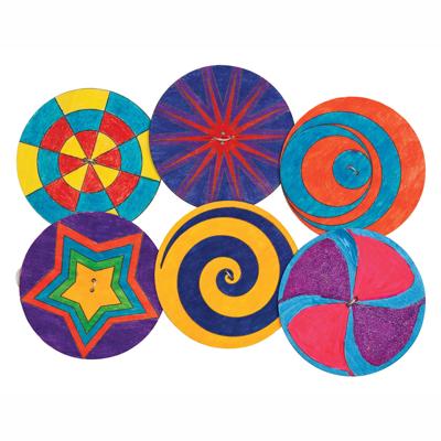 Colorations - versier je eigen houten spinner, 24st.