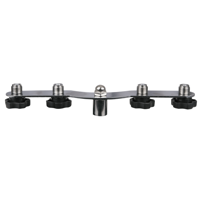 Showgear T-bar voor 4 microfoons