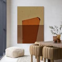 Urban Cotton Wandkleed 'Geen Soort Van Oranje' 145 x 190cm in Frame - black