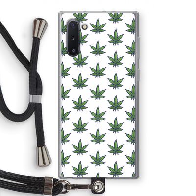 Weed: Samsung Galaxy Note 10 Transparant Hoesje met koord