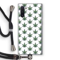 Weed: Samsung Galaxy Note 10 Transparant Hoesje met koord