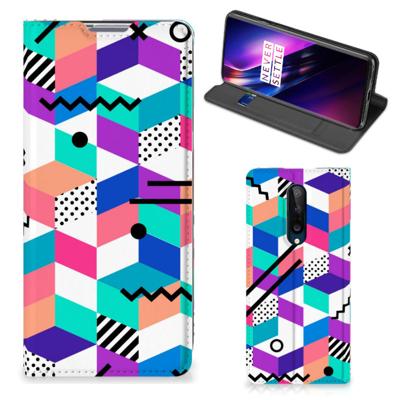 OnePlus 8 Stand Case Blokken Kleurrijk
