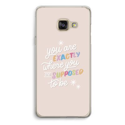 Right Place: Samsung Galaxy A3 (2016) Transparant Hoesje