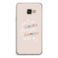 Right Place: Samsung Galaxy A3 (2016) Transparant Hoesje