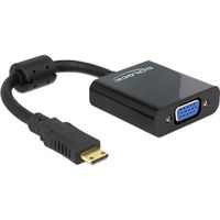 DeLOCK Mini HDMI-C (male) > VGA (female) adapter 0,24 meter - thumbnail