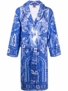 ETRO HOME robe longue à motif cachemire - Bleu