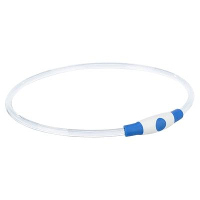 Trixie halsband usb flash light lichtgevend oplaadbaar tpu blauw